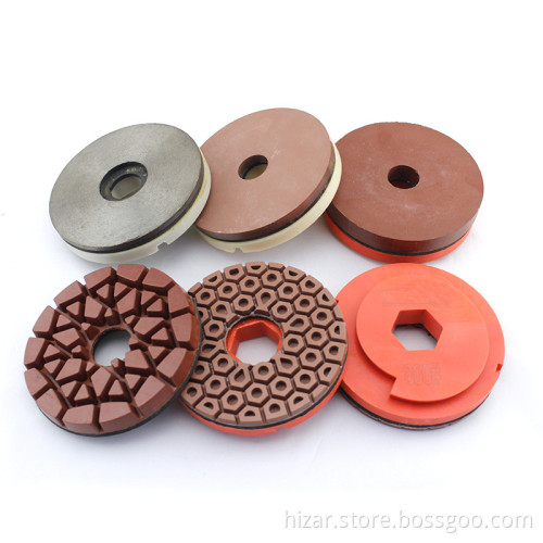 HIZAR 4\" Snail Lock Backed Edge Polishing Wheel